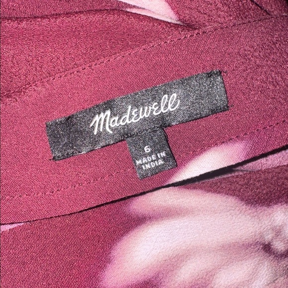 NEW Madewell Long sleeves V-Neck Cuff-Sleeve Maxi Dress in Floral Sz 6 - Picture 11 of 12